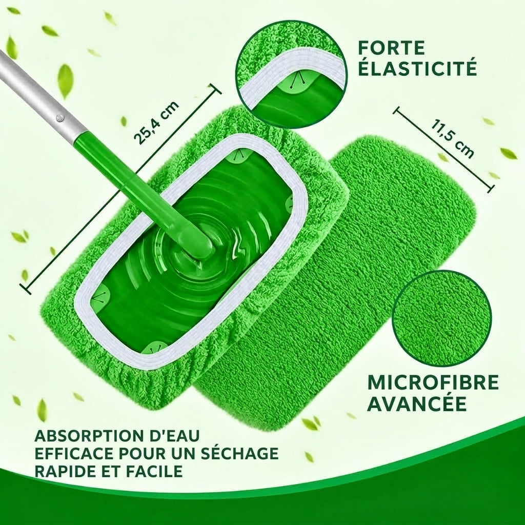 Lingette Microfibre Réutilisable pour Swiffer