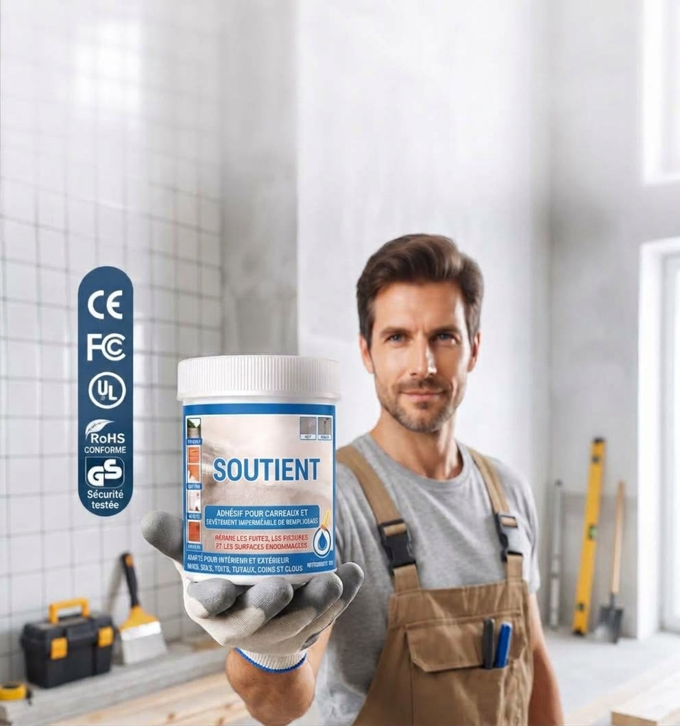 Mastic Imperméable pour Diverses Surfaces – Transparent, Résistant aux Intempéries et Facile à Appliquer