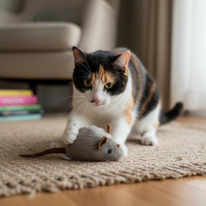 Jouet interactif réaliste pour chat