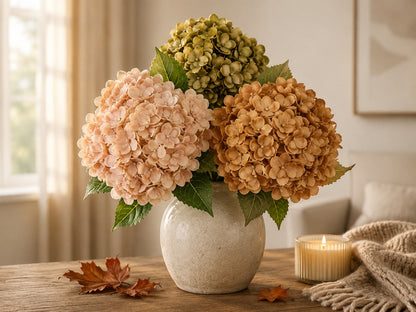 Hortensia d’Automne Artificiel – Hortensias artificiels réalistes avec une texture naturelle