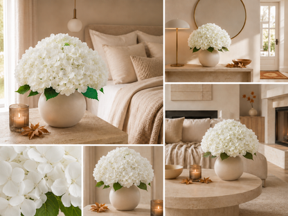 Hortensia d’Automne Artificiel – Hortensias artificiels réalistes avec une texture naturelle