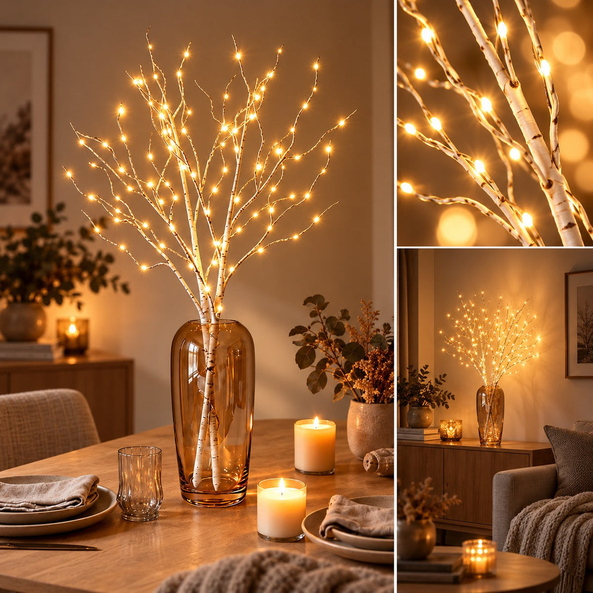Branches LED à piles