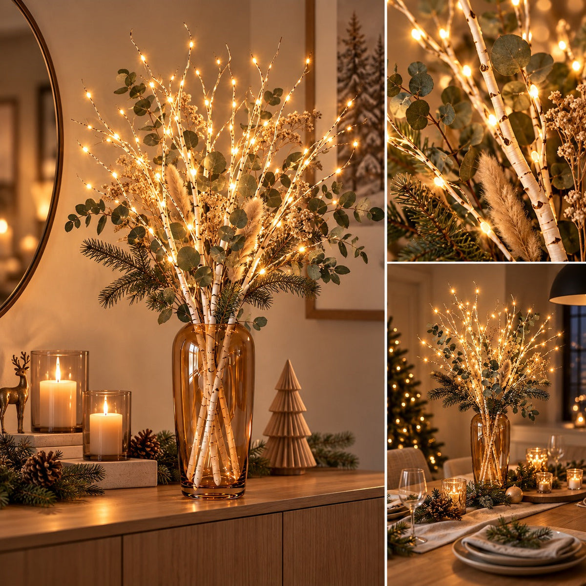 Branches LED à piles