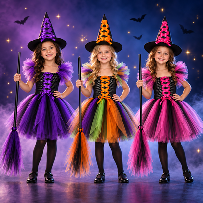 Sorcière Magique – Costume de sorcière trois pièces pour enfants