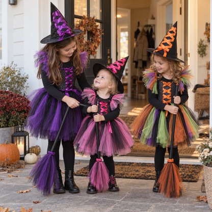 Sorcière Magique – Costume de sorcière trois pièces pour enfants