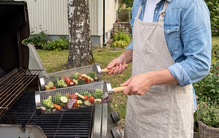 Panier grill rotatif