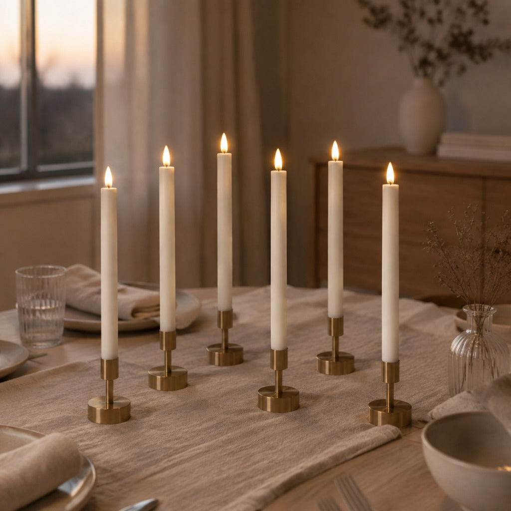 Bougies en cire rechargeables