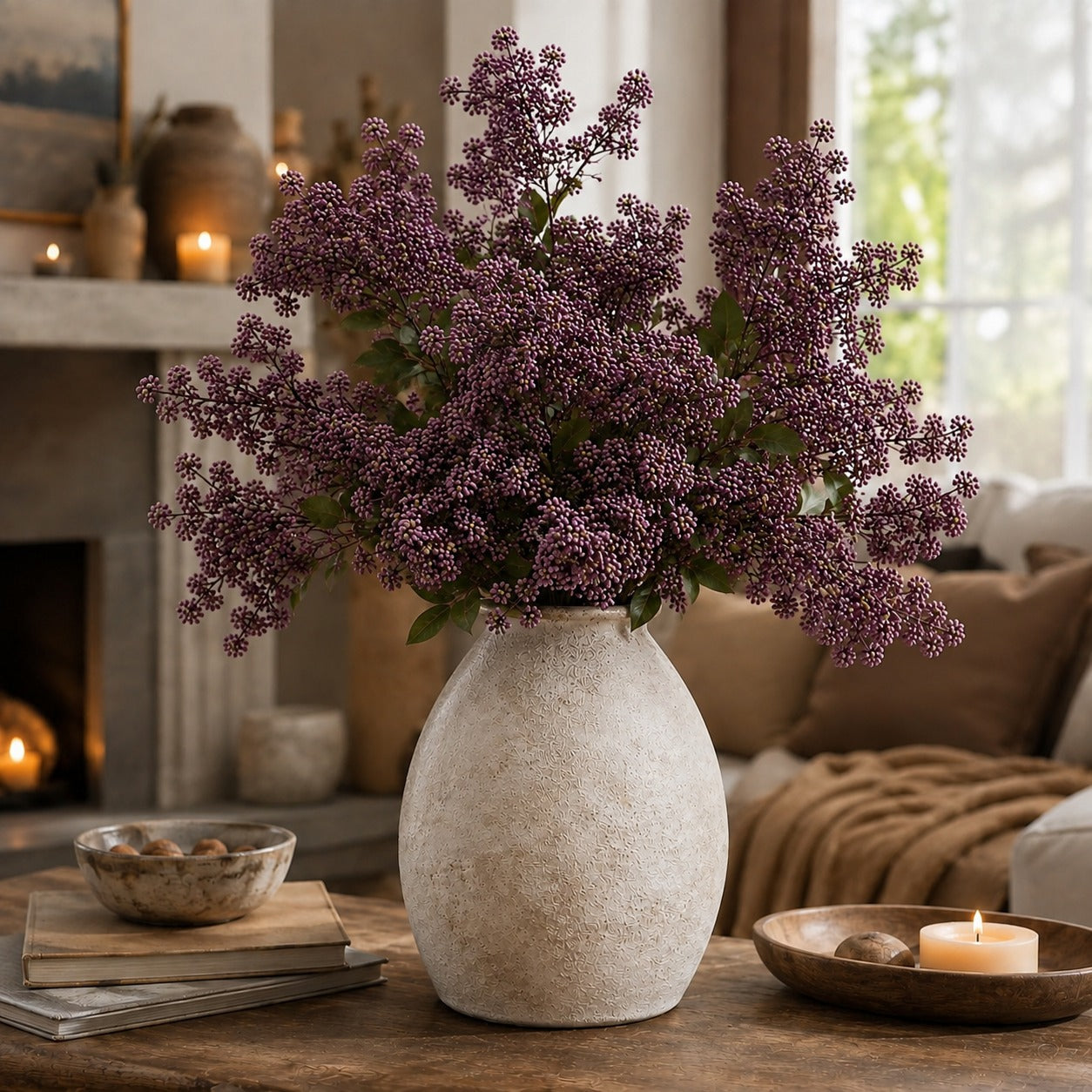 Branches de baies réalistes (lot de 3) – le détail déco le plus chaleureux de l’automne