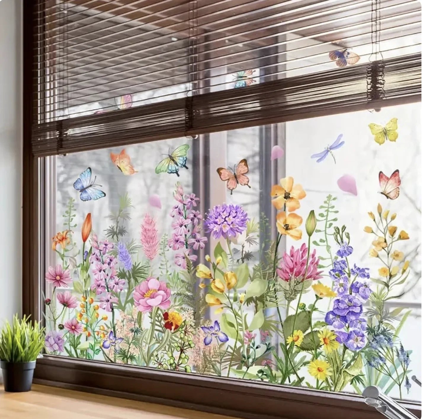 Autocollants de fenêtre fleurs