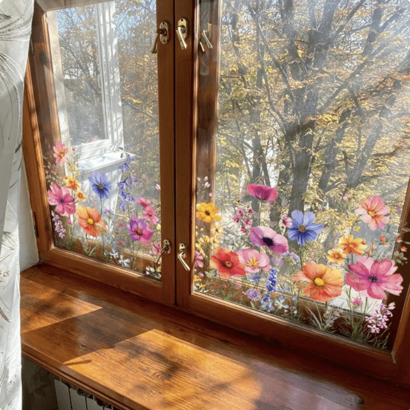 Autocollants de fenêtre fleurs