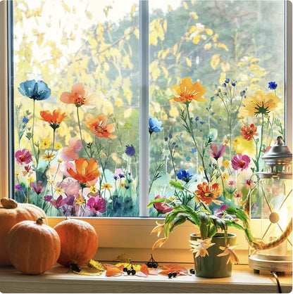 Autocollants de fenêtre fleurs