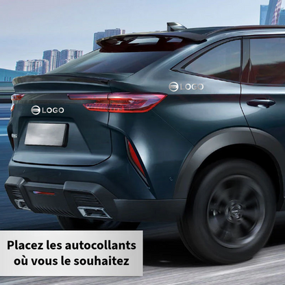 Autocollants de voiture en métal de luxe
