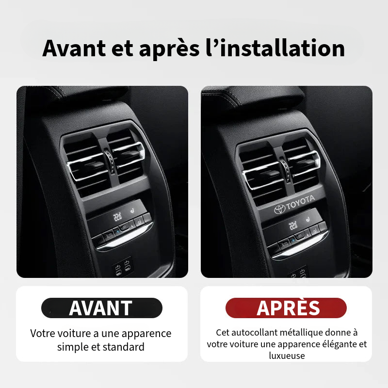 Autocollants de voiture en métal de luxe