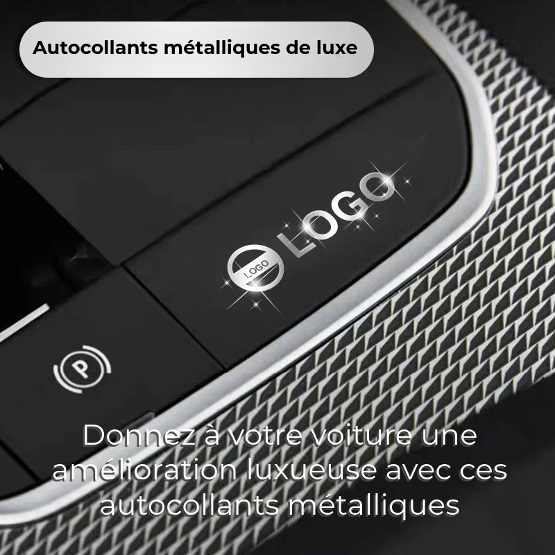 Autocollants de voiture en métal de luxe