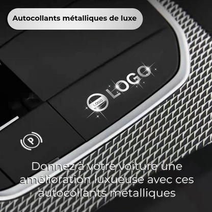 Autocollants de voiture en métal de luxe