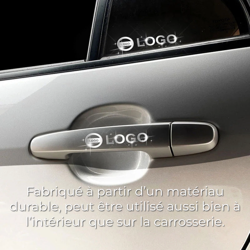 Autocollants de voiture en métal de luxe