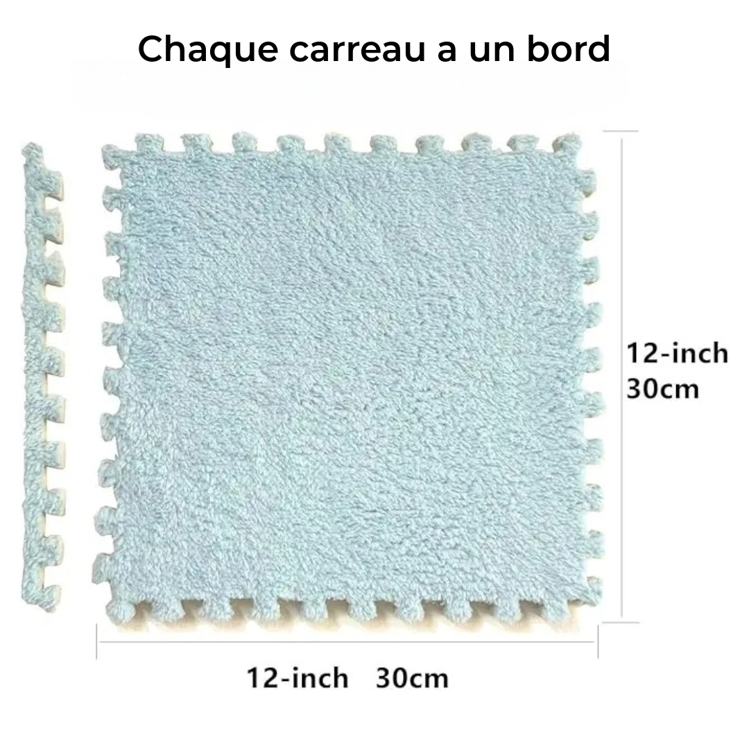 SoftStep PlayTiles – Dalles de sol modulaires et douces pour un jeu en toute sécurité et un intérieur élégant. (Lot de 10 pièces)