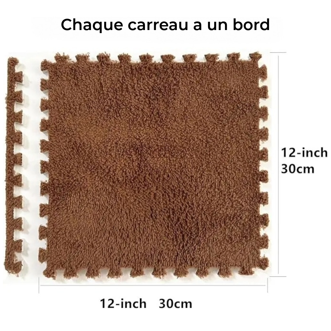 SoftStep PlayTiles – Dalles de sol modulaires et douces pour un jeu en toute sécurité et un intérieur élégant. (Lot de 10 pièces)
