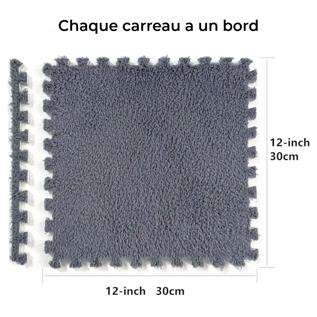 SoftStep PlayTiles – Dalles de sol modulaires et douces pour un jeu en toute sécurité et un intérieur élégant. (Lot de 10 pièces)