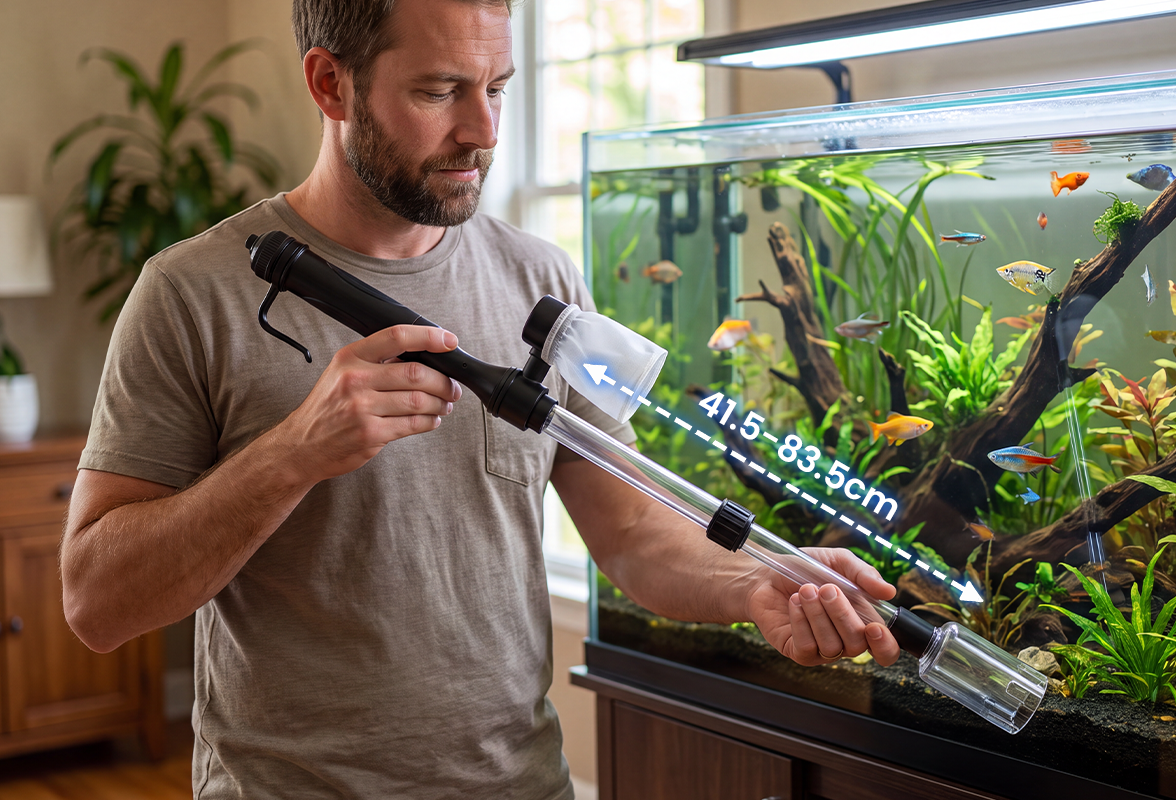 Nettoyeur électrique de gravier pour aquarium