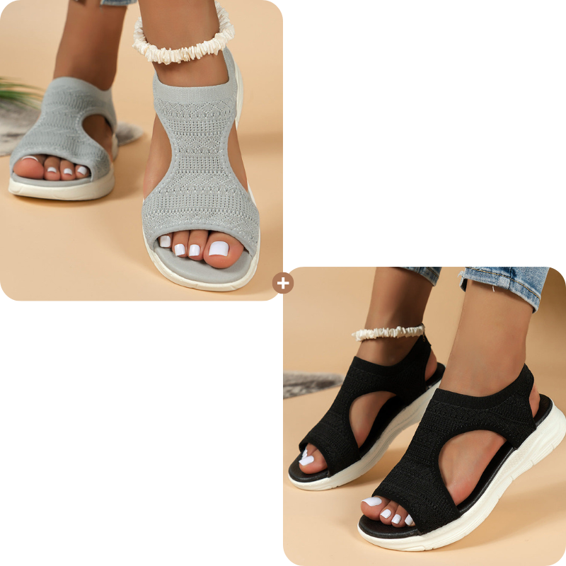 Sandales plates confortables et respirantes
