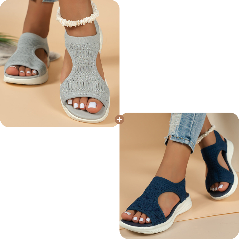 Sandales plates confortables et respirantes
