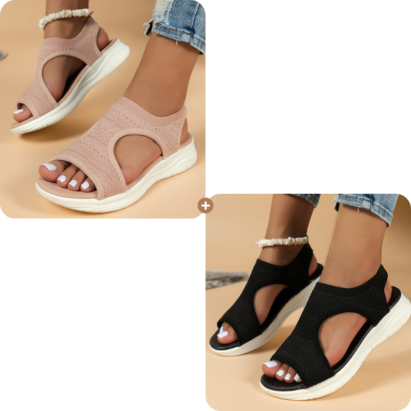 Sandales plates confortables et respirantes