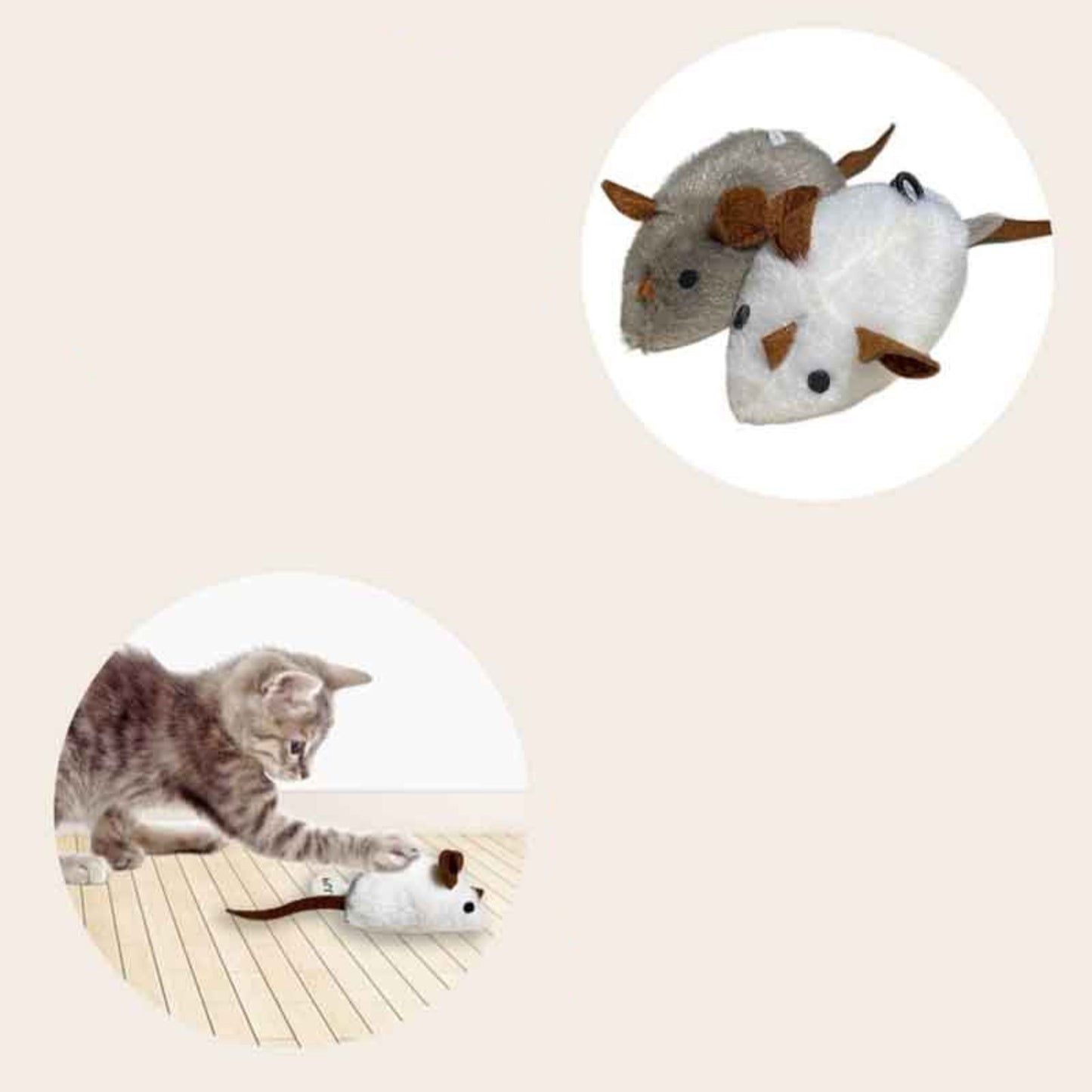 Jouet interactif réaliste pour chat