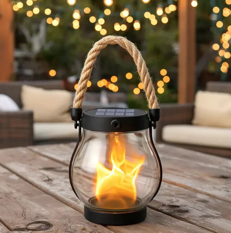 Lanterne à Flammes Solaires