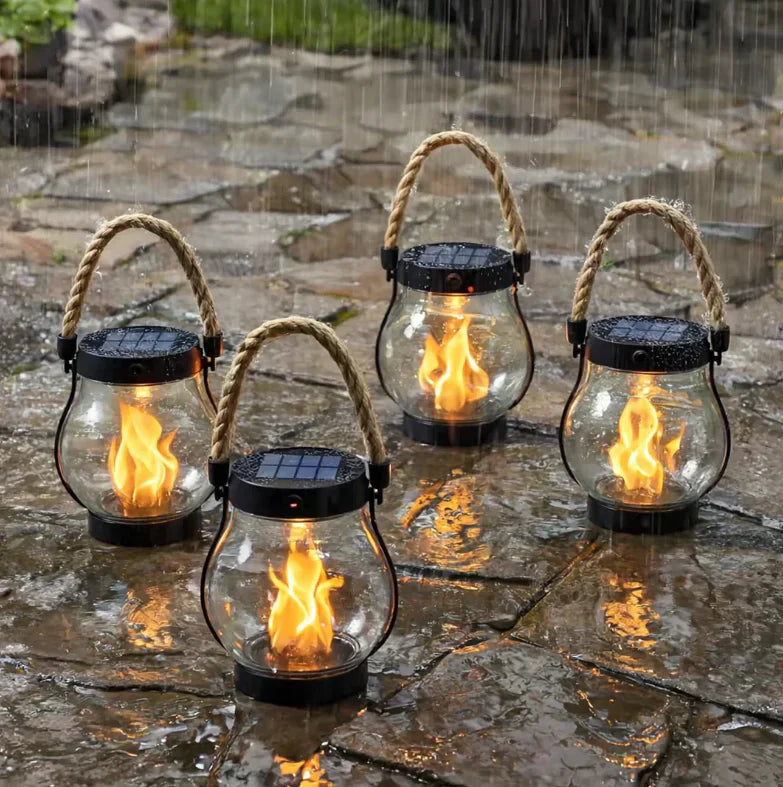 Lanterne à Flammes Solaires