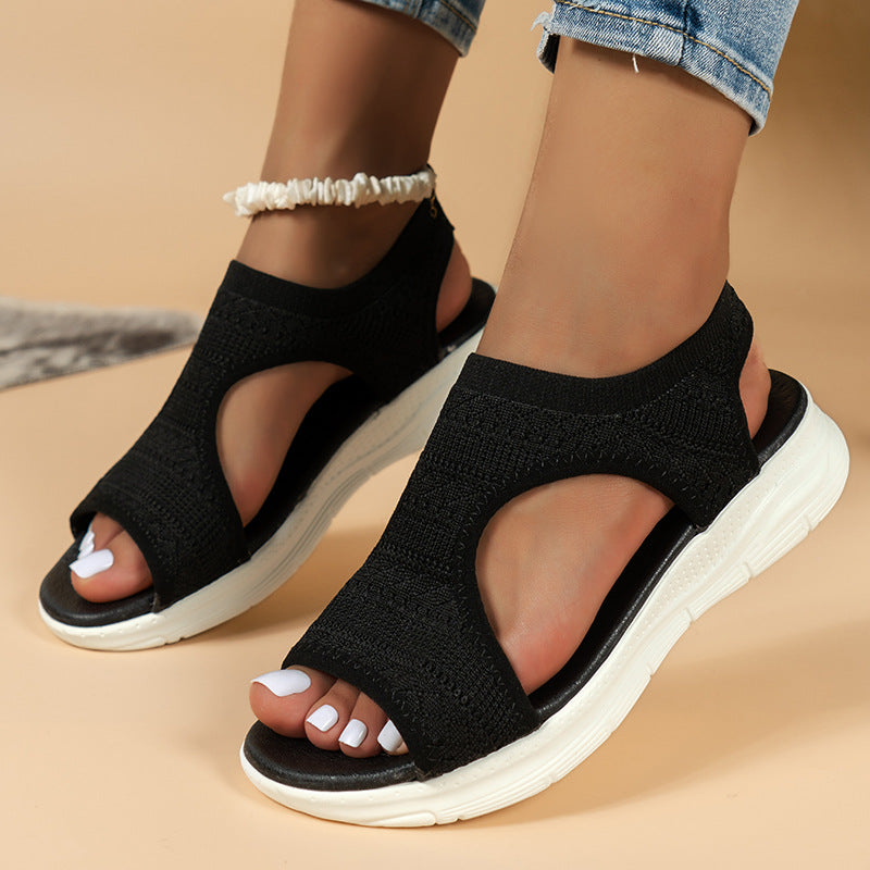 Sandales plates confortables et respirantes