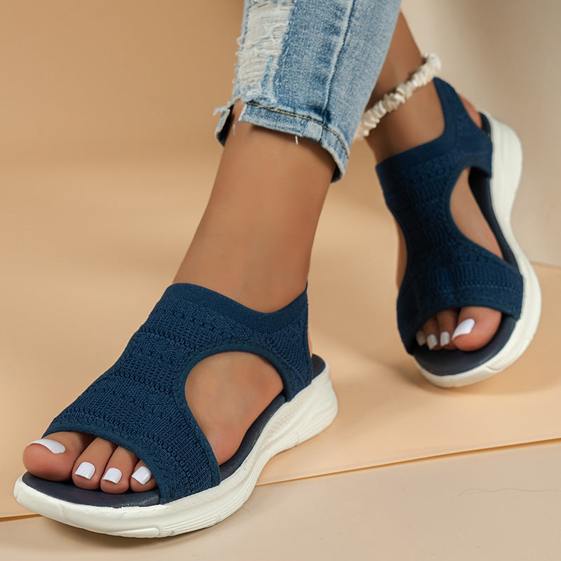 Sandales plates confortables et respirantes