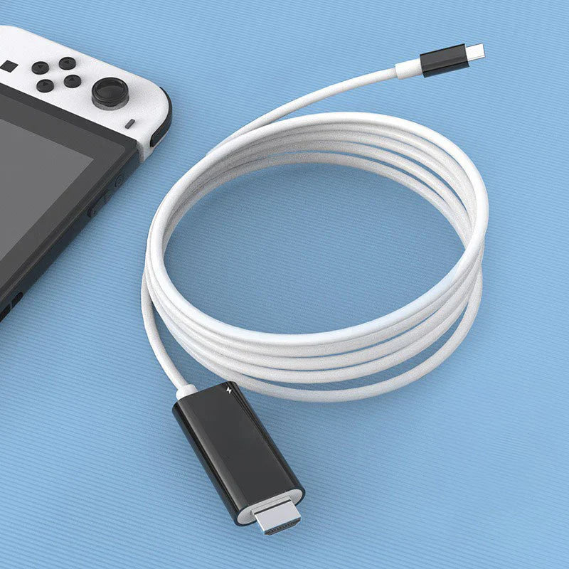 Câble adaptateur USB-C vers HDMI – Diffusez, jouez et rechargez en même temps – Pour Switch, mobile et tablette
