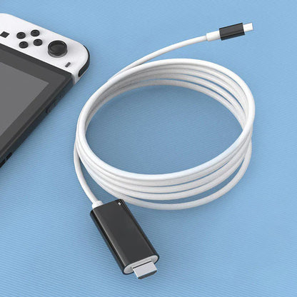Câble adaptateur USB-C vers HDMI – Diffusez, jouez et rechargez en même temps – Pour Switch, mobile et tablette