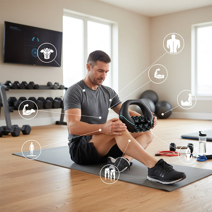 Rouleau de massage électrique à pétrissage profond