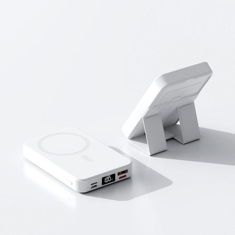 Batterie Externe Sans Fil Magnétique avec Support