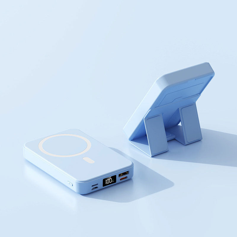 Batterie Externe Sans Fil Magnétique avec Support