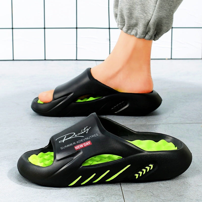 Sandales pour homme avec semelle plateforme et amorti épais