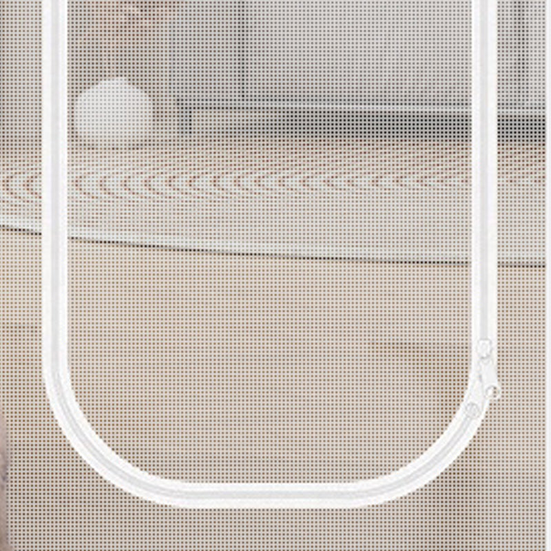 Porte moustiquaire avec fermeture éclair – tissu robuste résistant aux griffures, garde les chats et les chiens en toute sécurité à l’intérieur ou à l’extérieur, idéale pour les journées chaudes et l’air frais