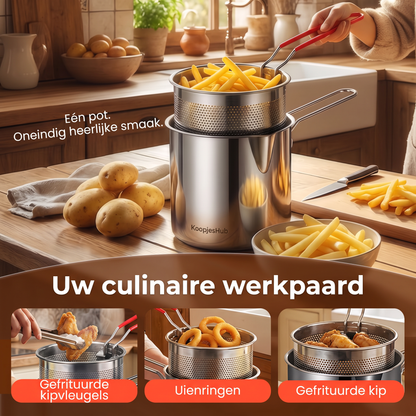 Friteuse multifonctionnelle – Frire, rôtir, cuire et mijoter dans une seule casserole