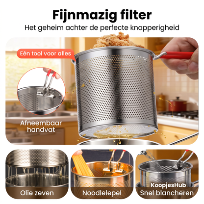 Friteuse multifonctionnelle – Frire, rôtir, cuire et mijoter dans une seule casserole