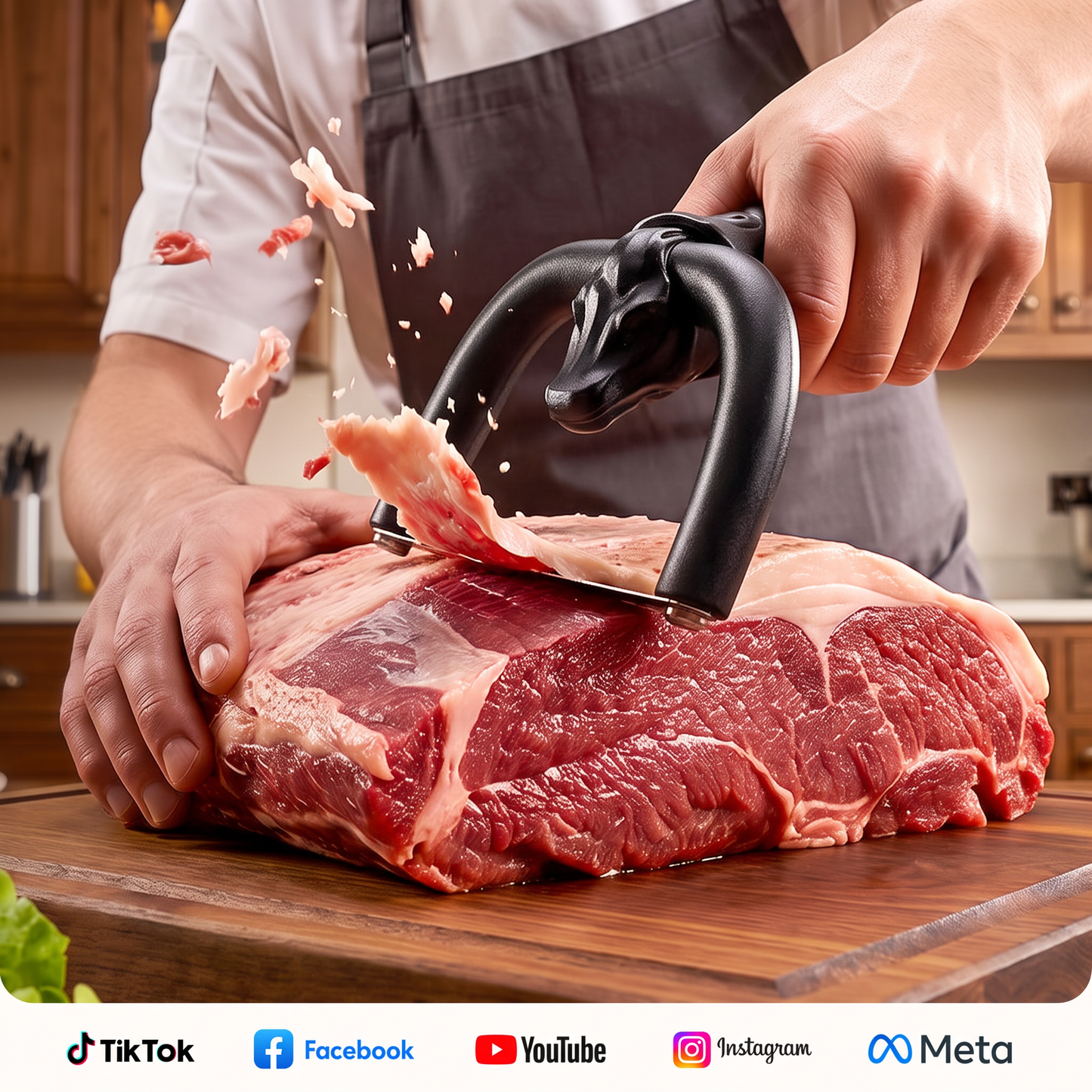 Couteau manuel pour retirer la graisse du bœuf et du porc