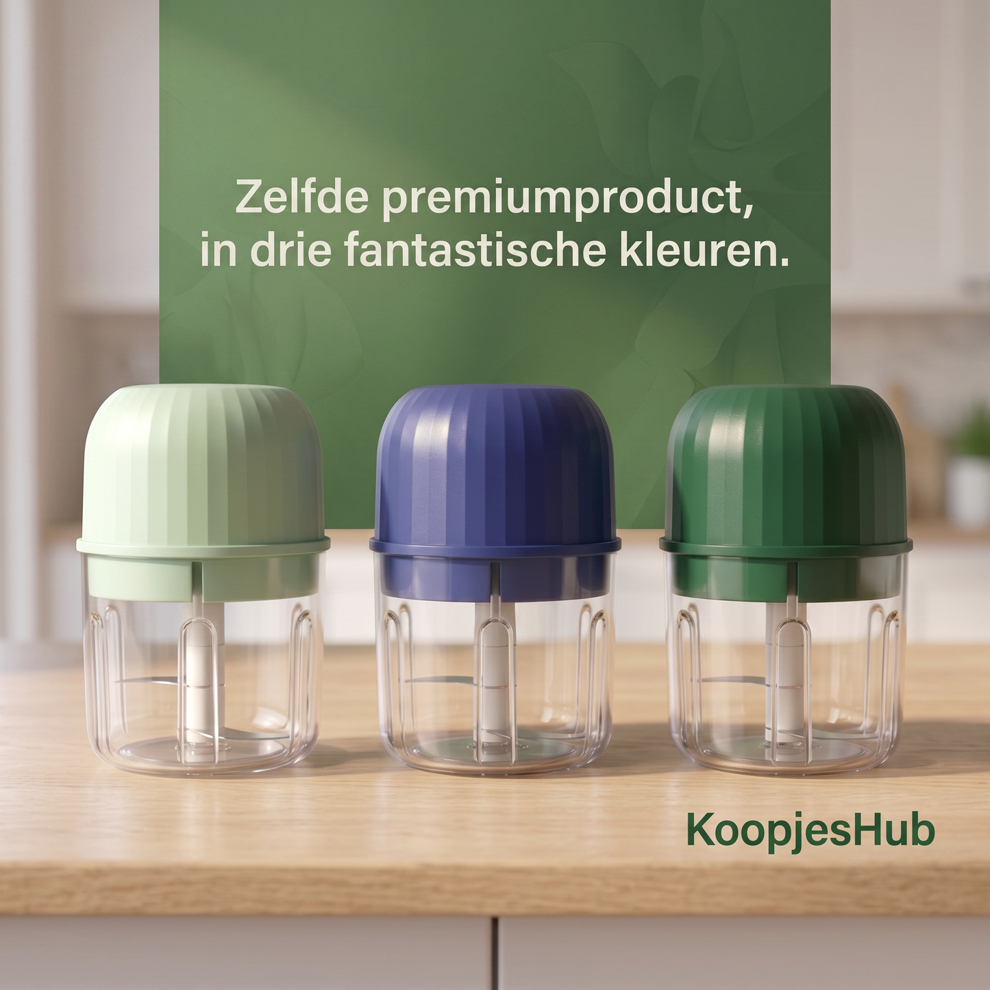 PrepPod – Mini-hachoir sans fil pour l’ail, les oignons et les herbes en quelques secondes