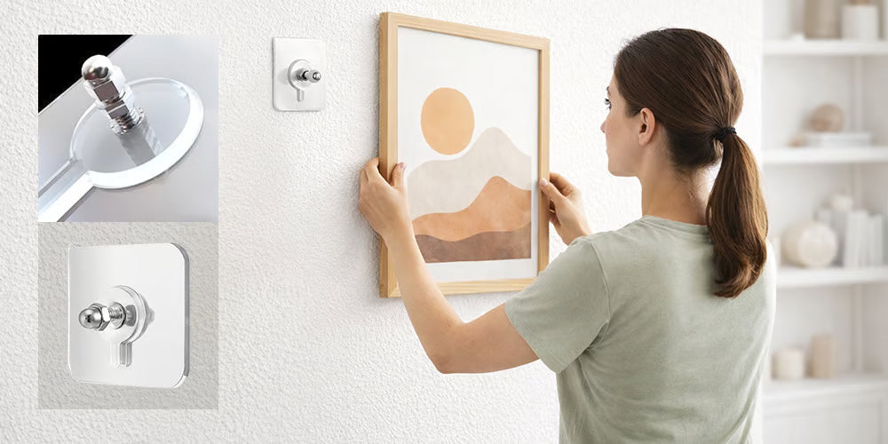 Stickers à crochet à vis sans résidus de colle