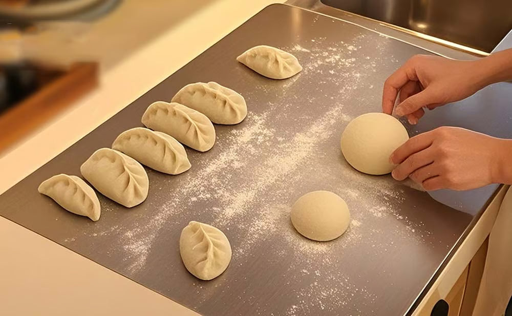 Planche à Découper de Cuisine en Acier Inoxydable