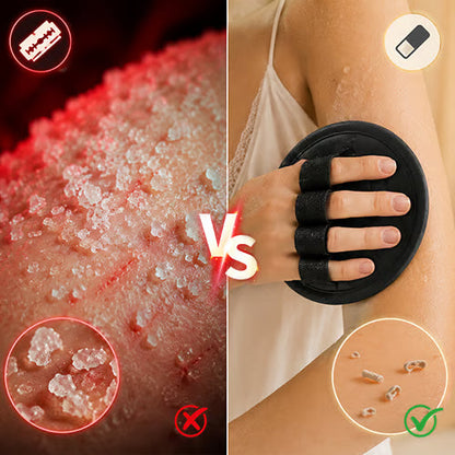 Gant exfoliant indolore avec gant de toilette