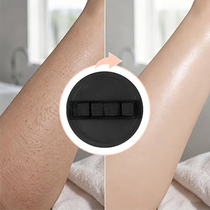 Gant exfoliant indolore avec gant de toilette