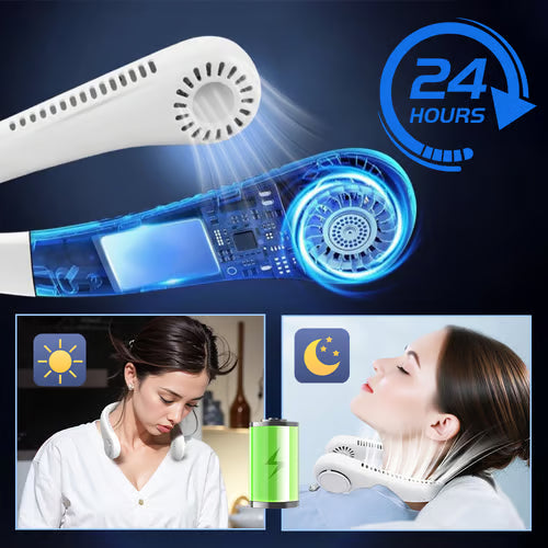 Ventilateur de cou portable sans pales